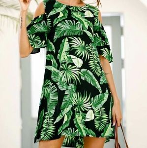 Shein Cold Shoulder Dress L, EUC